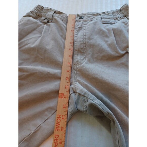5.11 Tactical Series khaki cargo work pants mens 32/32 pockets heavyweight flaw - Picture 11 of 14